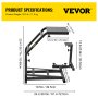 Cabina de simulador de carreras VEVOR con dimensiones ajustables y un peso de 25,3 lb.