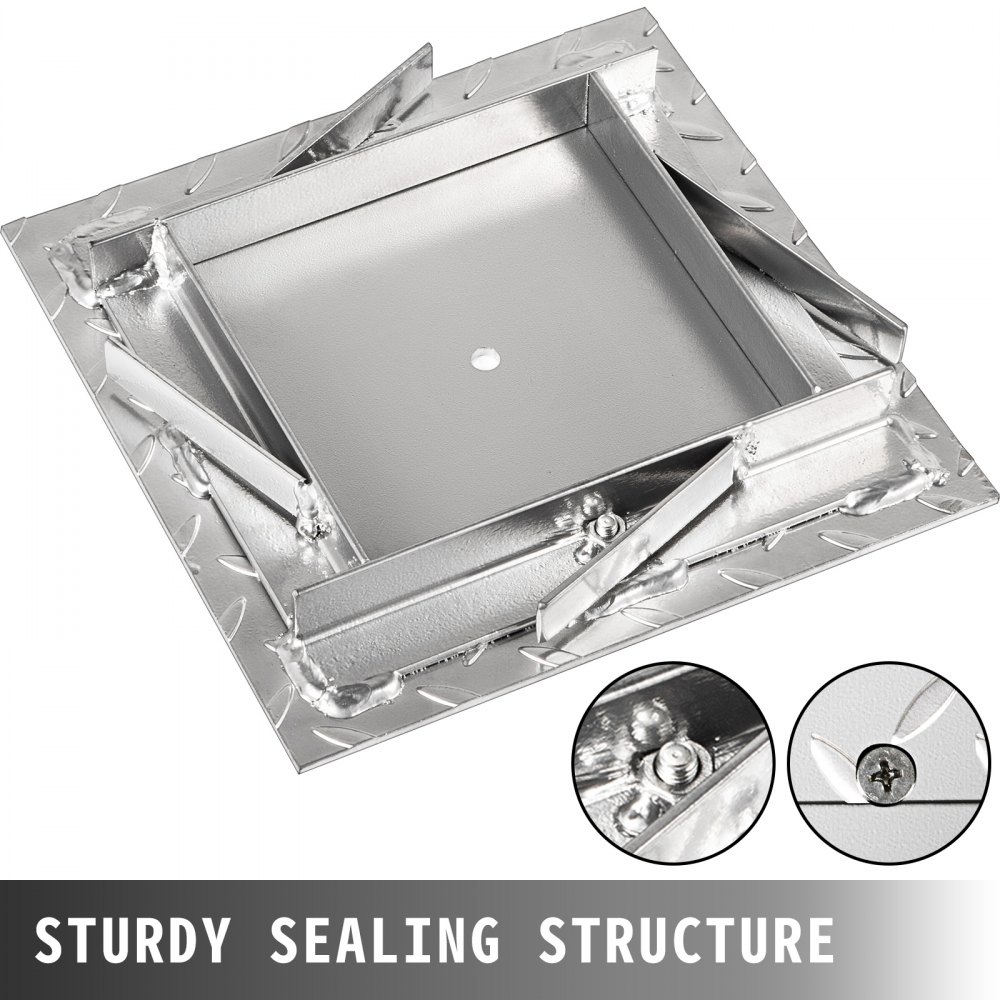 Vevor Tapa De Arqueta De Riego Rectangular Con Tornillo Acero Galvanizado