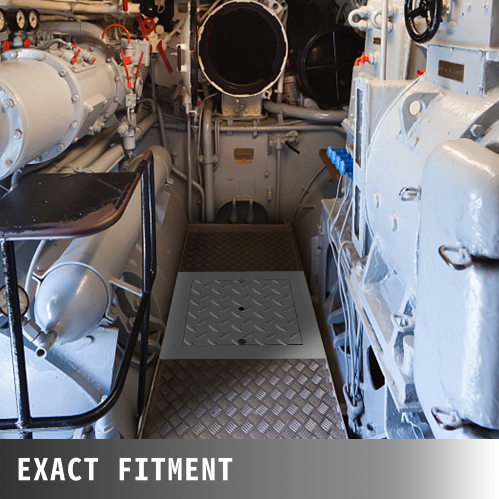 Vevor Tapa De Arqueta De Riego Rectangular Con Tornillo Acero Galvanizado