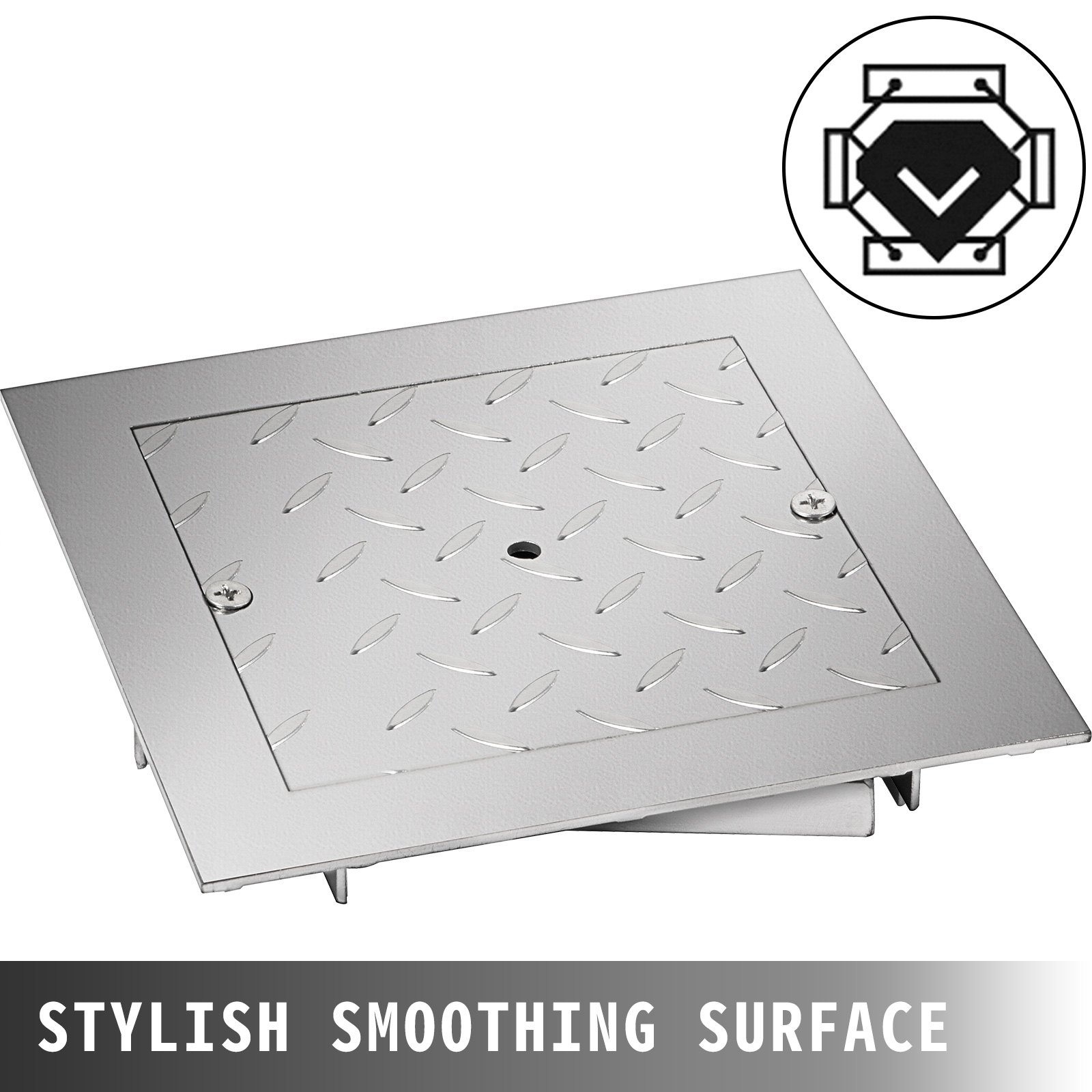 Vevor Tapa De Arqueta De Riego Rectangular Con Tornillo Acero Galvanizado