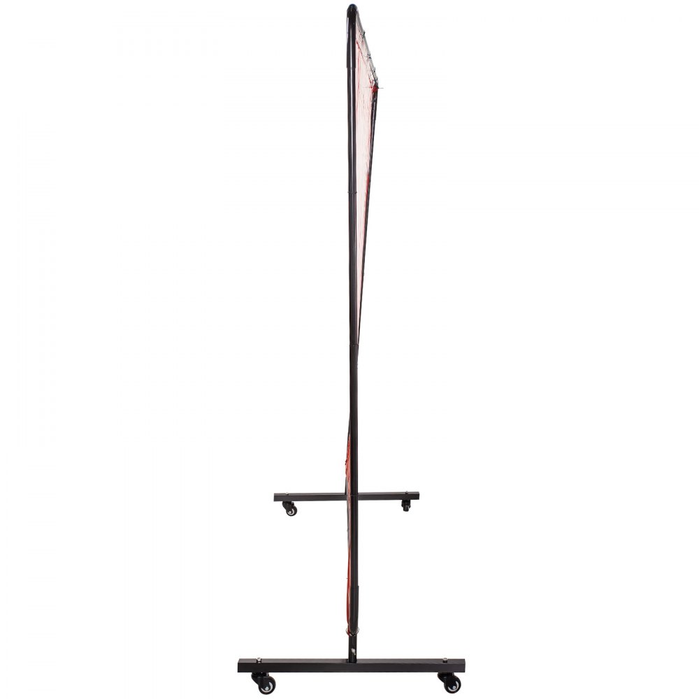 VEVOR Cortina de Soldadura 183 x 244 cm Cortina de Protección para Soldadura con 4 Ruedas, Material de Vinilo Resistente a Llamas, Cortina de Soldar con Alta Protección UV contra Chispas, Color Rojo