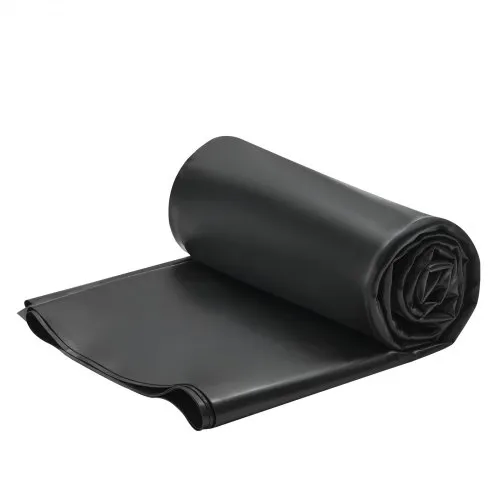 VEVOR Membrana para Techos, 6,096 x 6,096 m, Lámina de EPDM de 1,14 mm, Duradera y Resistente a la Intemperie, Impermeabilización de Techos, Base para Autocaravanas, Cocheras y Estanques, Negro