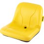 VEVOR Asiento del Tractor 46 x 52,7 x 39,3 cm Asiento Acolchado Universal Material de PVC y Marco de Acero, Asiento de Tractor con Respaldo Aerodinámico para Céspedes, Paisajes y Jardines, Amarillo