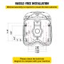 VEVOR Asiento del Tractor 45 x 55 x 45 cm Asiento Acolchado Universal Material de PVC y Marco de Acero, Asiento de Tractor con Respaldo Aerodinámico 5 kg para Céspedes, Paisajes y Jardines, Amarillo