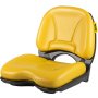 VEVOR Asiento del Tractor 45 x 55 x 45 cm Asiento Acolchado Universal Material de PVC y Marco de Acero, Asiento de Tractor con Respaldo Aerodinámico 5 kg para Céspedes, Paisajes y Jardines, Amarillo
