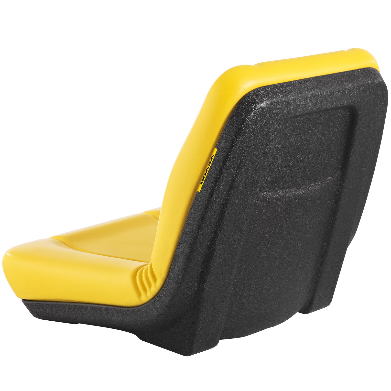 VEVOR Asiento del Tractor 46 x 52,2 x 47,7 cm Asiento Acolchado Universal Material de PVC y Marco de Acero, Asiento de Tractor con Respaldo Aerodinámico para Céspedes, Paisajes y Jardines, Amarillo