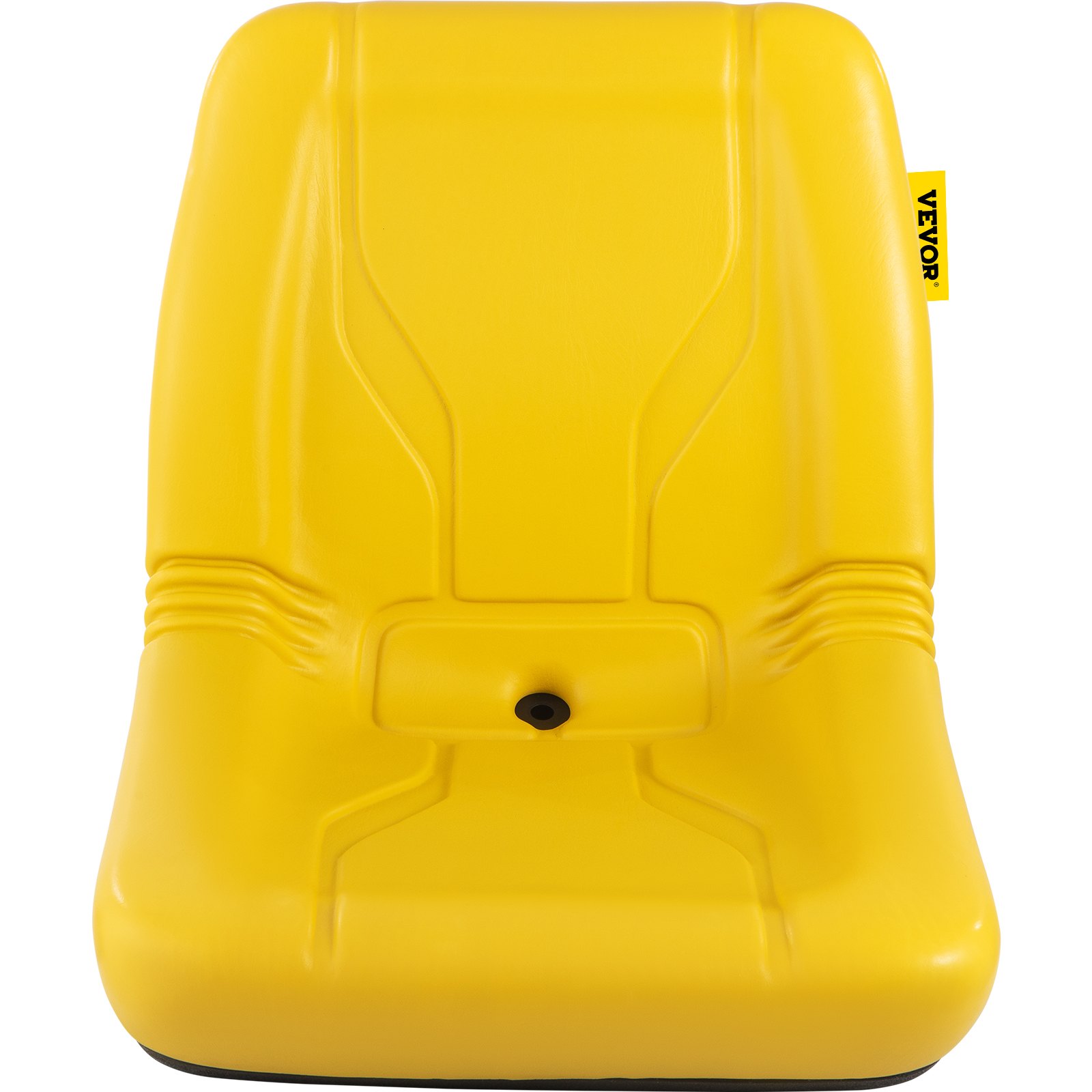 VEVOR Asiento del Tractor 46 x 52,2 x 47,7 cm Asiento Acolchado Universal Material de PVC y Marco de Acero, Asiento de Tractor con Respaldo Aerodinámico para Céspedes, Paisajes y Jardines, Amarillo