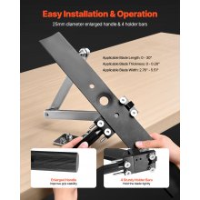VEVOR Afilador de Cuchillas para Cortacésped con Equilibrador Ajustable 15°-45°