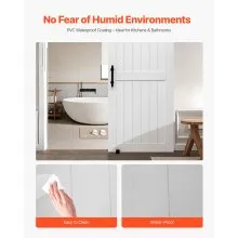 VEVOR Puerta Corrediza de Granero de MDF de 914 x 2134 mm con Kit de Herrajes