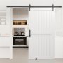 VEVOR Sliding Barn Door, 1067 x 2134mm, High-Strength MDF Panel, Barn Door with Hardware Kit, Water-Proof PVC Surface, Easy to Install, H-Frame, Smoothly and Quietly Sliding for Living Room, Bathroom