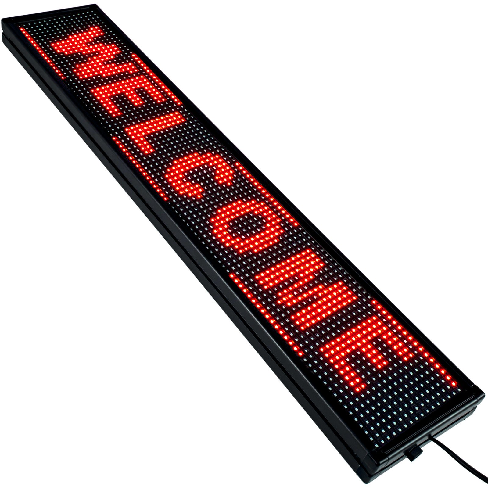 Vevor Letrero Wifi Brillante Rojo Deslizante Letrero Luminoso Led 38" X 6,5" P10