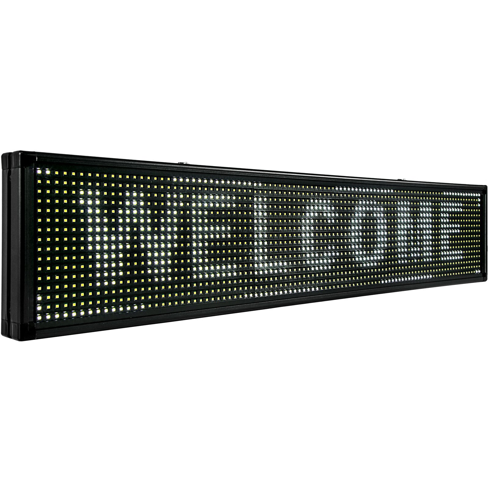 Letrero De Desplazamiento Led Mensaje Blanco 100x20cm 2 Modos Para Publicidad