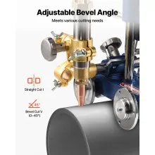 VEVOR Cortadora Manual de Tuberías gas 5–50,8 mm con Corte 0° a 45° portátil