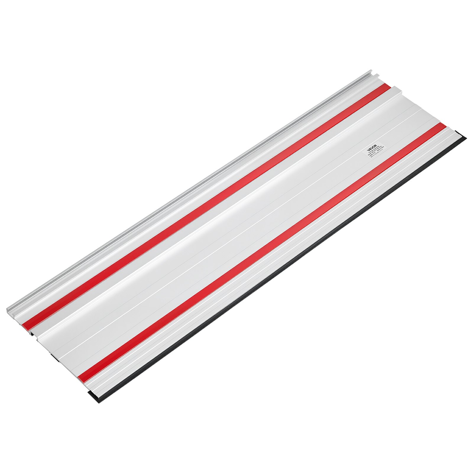 VEVOR Riel Guía para Sierra de Mesa, Rango de Corte de 139,7 cm, Incluye 2 Rieles Guía de Aluminio Extruido de 698,5 mm y 1 Conector, para Makita, Festool y WEN, para Proyectos de Carpintería