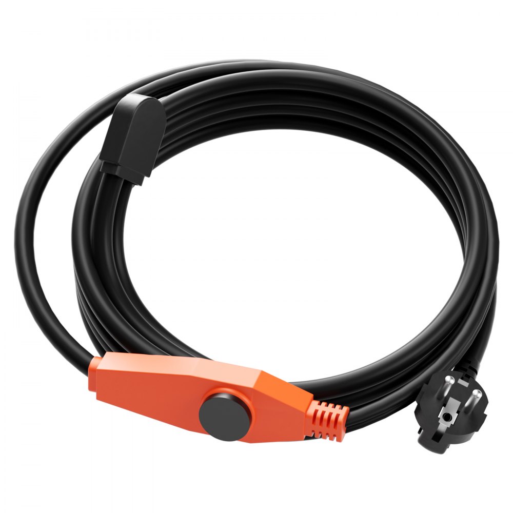 VEVOR Cable Calefactor Anticongelante para Tuberías de 9 m con Termostato Incorporado de 23W/m Instalación Conveniente para Conquistar el Invierno de las Heladas, Protección de Tuberías de Agua