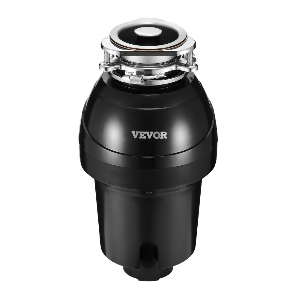 VEVOR Triturador de Basura para Fregadero de Cocina, 1,25 HP, Sistema de Eliminación de Residuos de Alimentos, 4060 RPM, Reducción de Ruido, Cable de Alimentación, para el Hogar, 210 x 210 x 390 mm
