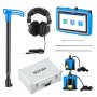 VEVOR Pipe Water Leak Detector for Outdoors, 1Hz-10000Hz, LCD Touchscreen Leakage Detection Locator for 5m Underground Plumbing - with Medium & Large Sensor, 3 Listening Rods, Headphone & Case