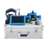 VEVOR Pipe Water Leak Detector for Outdoors, 1Hz-10000Hz, LCD Touchscreen Leakage Detection Locator for 5m Underground Plumbing - with Medium & Large Sensor, 3 Listening Rods, Headphone & Case