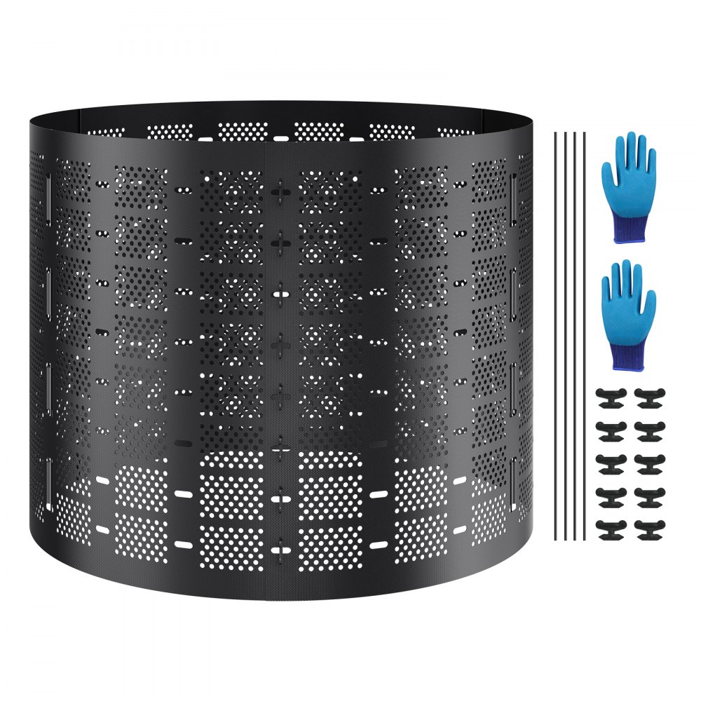 VEVOR Rapid Composter 1000L Garden Composter 90x100cm Thermal Composter HDPE Plastic Compost Bin Corrosion-Resistant Heat-Resistant Compost Container Composting for Reducing Household Waste