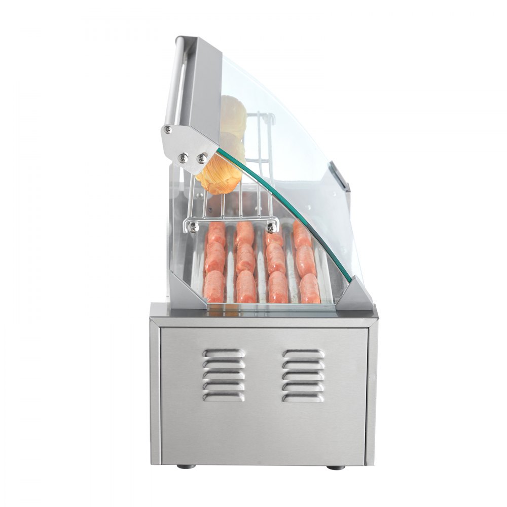 VEVOR Máquina de Rodillos para Perros Calientes de 56 x 25 x 41 cm 50 °C-250 °C