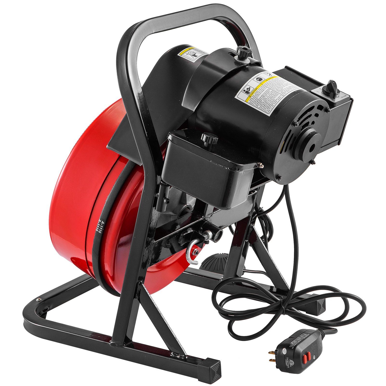 Limpiador De Desagües Máquina De Limpieza De Desagües De 250w Con 5 Cortadores