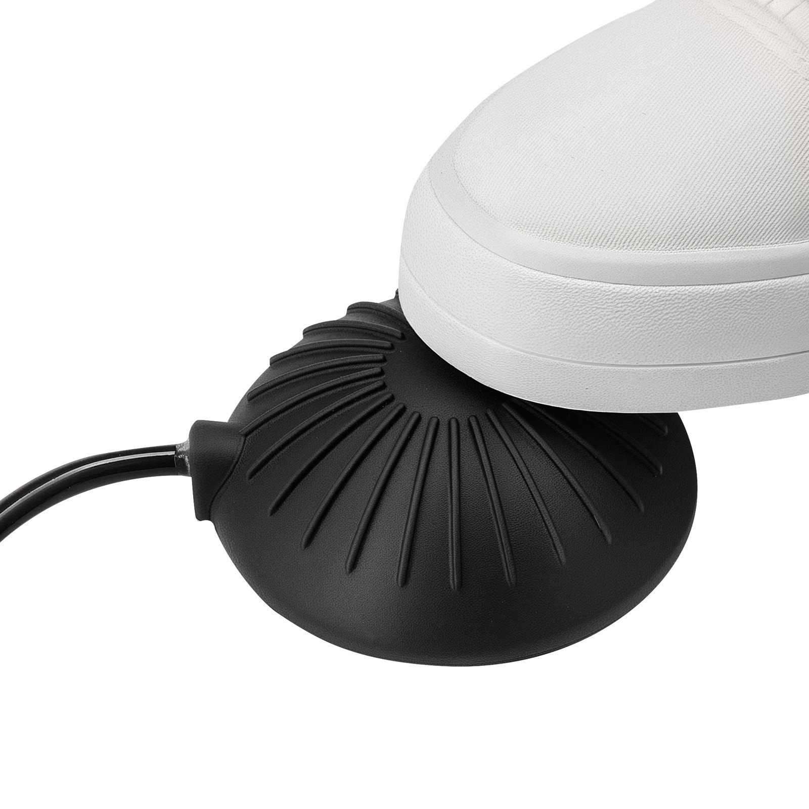 VEVOR Máquina de Limpieza de Desagües 22 m x 9,5 mm, Máquina de Limpieza de Tuberías con Alimentación Manual y Ruedas, con 4 Cortadores e Interruptor de Pedal Neumático, para Tubos de 5-10 cm