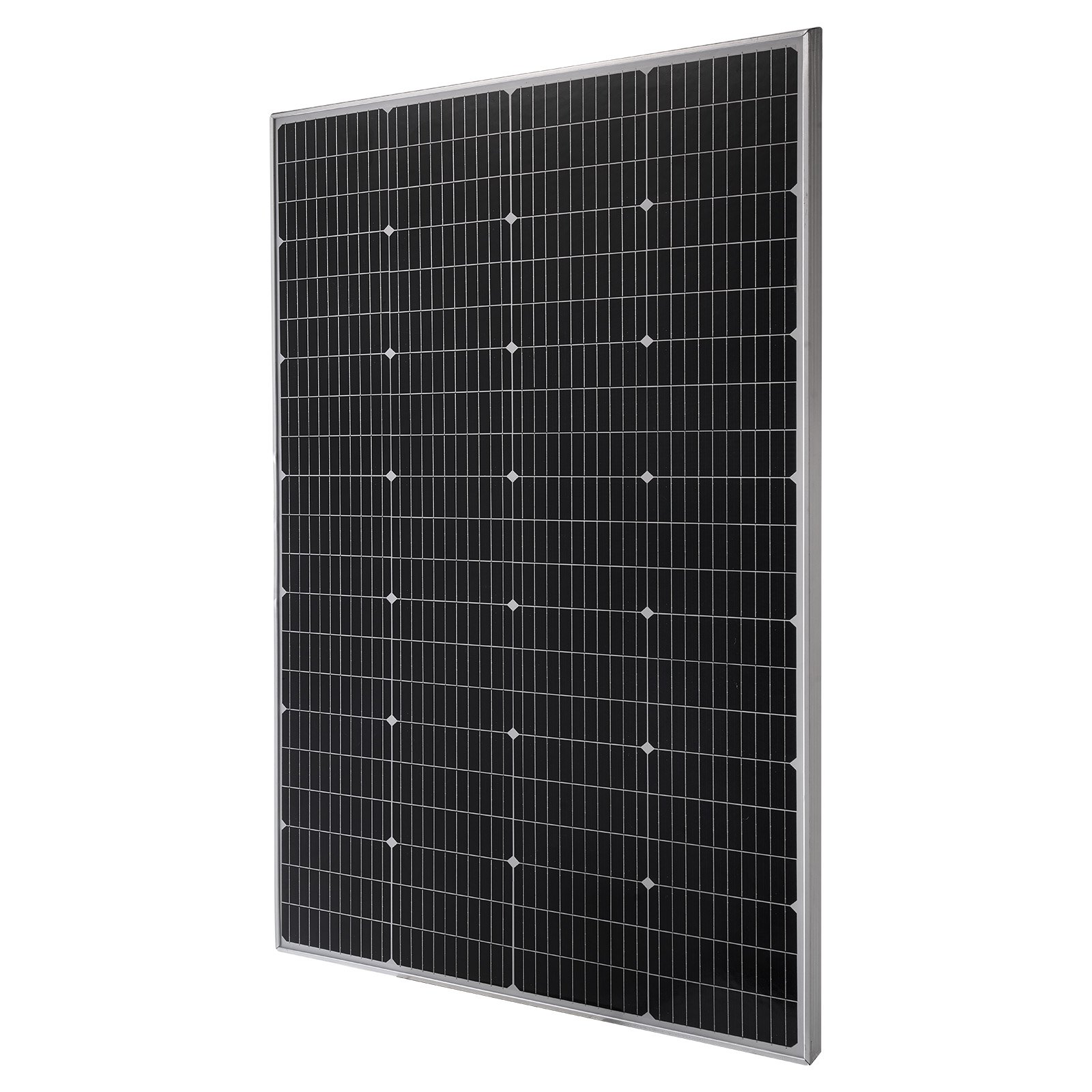 VEVOR Panel Solar Monocristalino 200 W, Eficiencia Conversión ≥23 %, con Salida MC4 Estable y Marco de Aluminio, Impermeable, para Coches, Barcos, Autocaravanas y Techos Planos, 1340 x 760 x 35 mm