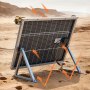 VEVOR Panel Solar 100W 2 Piezas, Módulo Solar Monocristalino Bifacial, Eficiencia 23%, Marco de Aluminio y Salida MC4, Protección IP67, para Autocaravanas Barcos Terrazas Hogar Sistema fuera de la Red