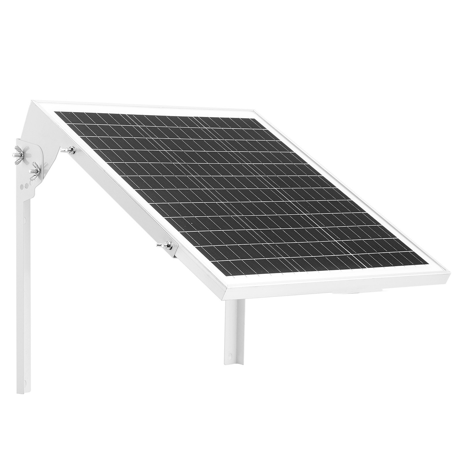 VEVOR Kit de Panel Solar Monocristalino 12 V y 20 W, con Controlador MPPT Integrado y Soporte de Montaje Ajustable, para Coche, Barco, Autocaravana, Remolque y Techo de Casa, 391 x 330 x 320 mm