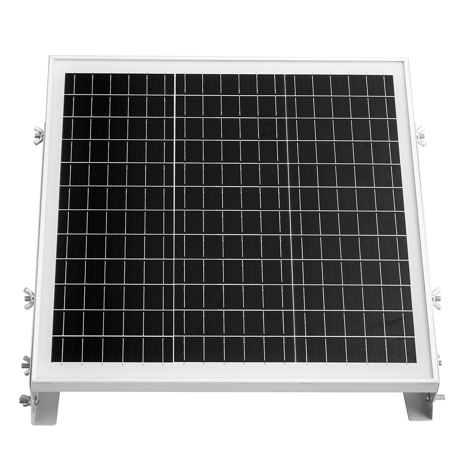 VEVOR Kit de Panel Solar Monocristalino 12 V y 20 W, con Controlador MPPT Integrado y Soporte de Montaje Ajustable, para Coche, Barco, Autocaravana, Remolque y Techo de Casa, 391 x 330 x 320 mm