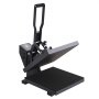 VEVOR Prensa de Calor Negro 380x380mm Máquina de Sublimación Textil 1200 W Calentamiento Rápido Prensa de Calor por Transferencia por Sublimación Digital e Industrial para Camiseta, Bolso, Almohada
