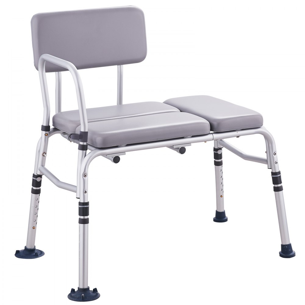 VEVOR Bathtub Transfer Bench for Bathtub, 227 kg, Shower Seats for Adults, Lightweight Shower Bench for Seniors and Disabled People with Padded Seat, Non-Slip Bathtub Seats