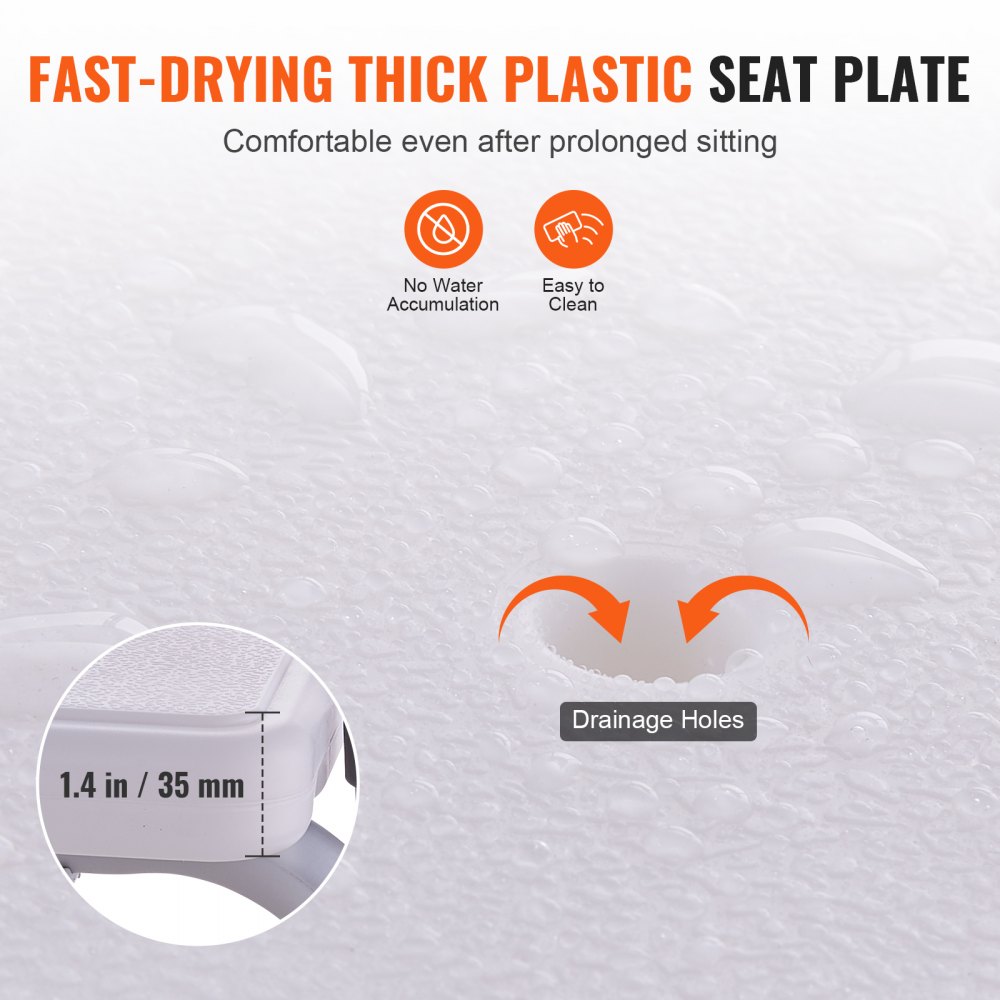 VEVOR Banco de Transferencia para Bañera Altura Ajustable con Protector de Cortina en Forma de U Respaldo Reversible Asiento de Ducha Antideslizante para Personas Mayores Discapacitadas y Lesionadas