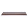 VEVOR Toldo para Puertas y Ventanas con Drenaje 120x100 cm, Tejadillo de Protección para Entrada con Soporte de ABS, Protección contra Lluvia, Nieve, Sol, Toldo de Policarbonato para Porche, Marrón