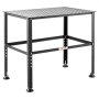VEVOR Mesa de Soldadura, Capacidad de 362,8 kg, con Orificios de Fijación y Almohadillas Antideslizantes para los Pies para Trabajos de Reparación de Ensamblajes de Soldadura, 914,4 x 609,4 x 784,8 mm