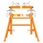VEVOR Soporte para Tuberías 51-914 mm, Caballete para Tubos 1134 kg de Acero, con Altura Ajustable de 860-1320 mm, Rodillos Dobles, Rotación Suave y Diseño Desmontable para Soldadura, Corte y Ranurado