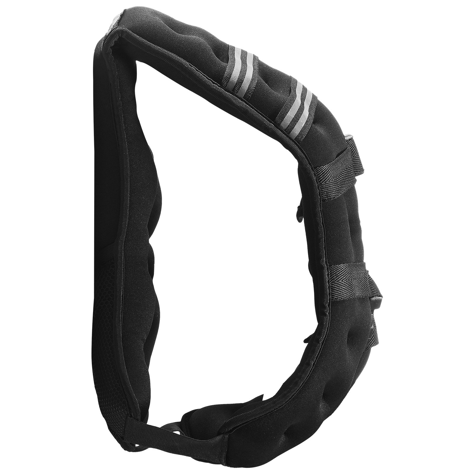 VEVOR Chaleco Lastrado de 7,32 kg con Banda Reflectante, Chaleco Lastrado con Hebilla Ajustable Unisex, Equipo para Entrenamiento de Fuerza, Correr, Trotar, Fitness y Pérdida de Peso, 89-114 cm