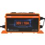 VEVOR Cargador de batería para carrito de golf de 36 voltios, 18 amperios, cargador de coche inteligente para club con enchufe Crowfoot, compatible con baterías de plomo-ácido AGM/GEL/EFB MF NMC LiFePO4 para Club Car EZGO Yamaha, certificado IP67 ETL