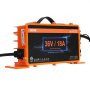 VEVOR Cargador de batería para carrito de golf de 36 voltios, 18 amperios, cargador de coche inteligente para club con enchufe Crowfoot, compatible con baterías de plomo-ácido AGM/GEL/EFB MF NMC LiFePO4 para Club Car EZGO Yamaha, certificado IP67 ETL