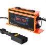 VEVOR Cargador de batería para carrito de golf de 36 voltios, 12 amperios, cargador de batería inteligente con enchufe estilo D, compatible con baterías de plomo-ácido AGM/GEL/EFB MF NMC LiFePO4 para EZGO TXT, certificado ETL impermeable IP67