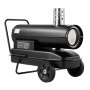 VEVOR Calefactor de Queroseno 20 kW 1100 m³/h Calentador de Aire Forzado, con Depósito de 38 L, Hasta 20 h de Uso, Termostato, Pantalla Digital, Manómetro y Ruedas para Garajes, Talleres y Almacenes