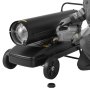 VEVOR 50kW Forced Air Kerosene Diesel Heater, Portable Torpedo Space Heater with Wheels & Adjustable Temp, Blower-Type for Jobsite/Garage/Warehouse/Workshop Construction /Outdoor Heating,Black