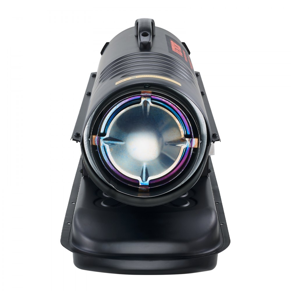 Calentador de aire forzado a queroseno/diésel VEVOR, calentador de espacio tipo torpedo de 70000 Btu, portátil con control de termostato, tanque de 19 l, calentador de queroseno eficiente para interiores y exteriores para el hogar, el lugar de trabajo, la industria, los talleres, color negro