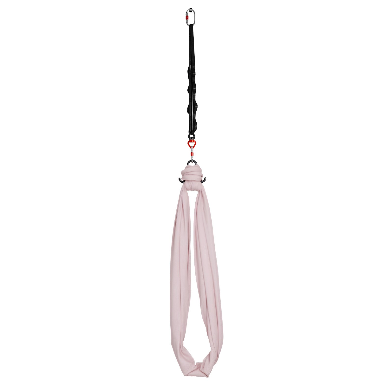 VEVOR Hamaca de Yoga Aérea, Capacidad de Carga 136,07 kg, con Tela de Nailon, Cuerda Tipo Margarita y Bolsa de PE con Cremallera, Doble Función para Ejercicios Antigravedad, Rosa, 2650 x 1490 mm