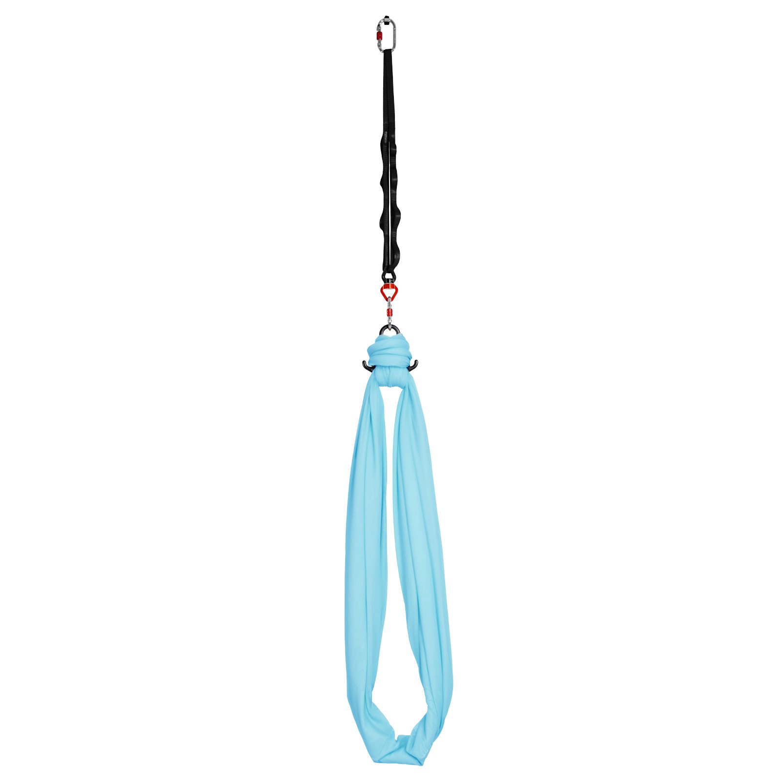 VEVOR Hamaca de Yoga Aérea, Capacidad de Carga 136,07 kg, con Tela de Nailon, Cuerda Tipo Margarita y Bolsa PE con Cremallera, Doble Función para Ejercicios, Antigravedad, Azul, 2650 x 1490 mm