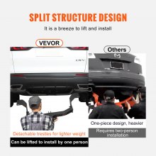 VEVOR Enganche de Remolque Clase 3 Marco de Tubo de Acero Receptor  51,6x51,6 mm Compatible con Honda CR-V 2017-2023, Enganche para Recibir Soporte de Bola, Portaequipajes, Portabicicletas, Negro