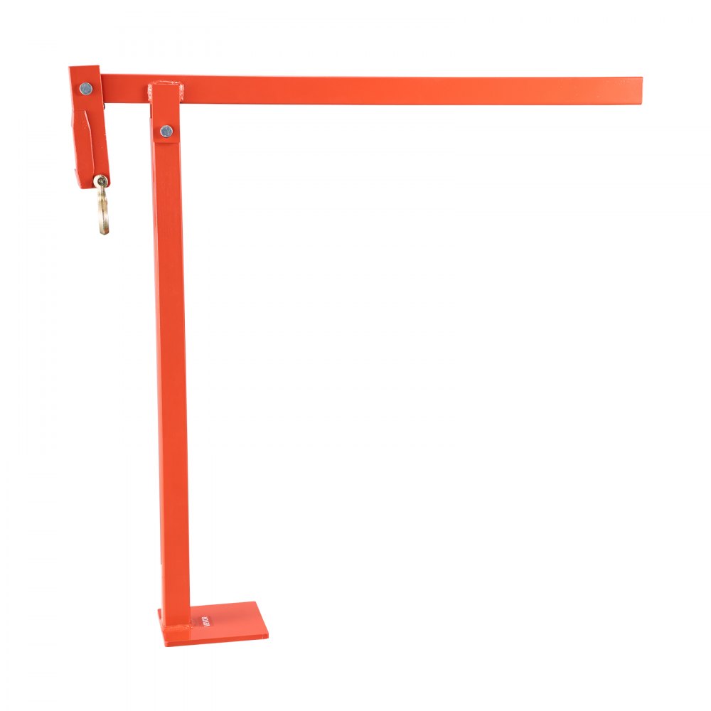 VEVOR Extractor de Postes en T de 812,8 mm, con Cadena de Elevación de 1092,2 mm, Acero Inoxidable, para Extraer Postes en T de Cercas Redondas, y Tocones de Árboles, Carga de 300 kg, Naranja