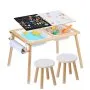 Con Juego de Mesa y Taburete