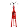 VEVOR Soporte de Tubo Alto con Cabeza en V Plegable Capacidad de Tubo 30 cm, Altura 71-132 cm Capacidad de 2 T