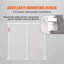 VEVOR Kit organizador de pared para garaje, tablero perforado, 25 piezas, 814x814 mm, 150 kg
